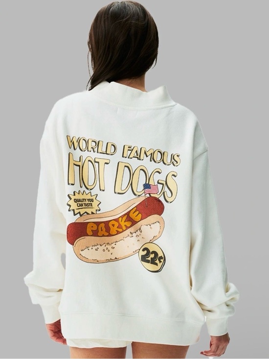 Parke Tops - Brand new Parke Limited Edition Hot Dog Mockneck Size:S/M WITH Claw Clip